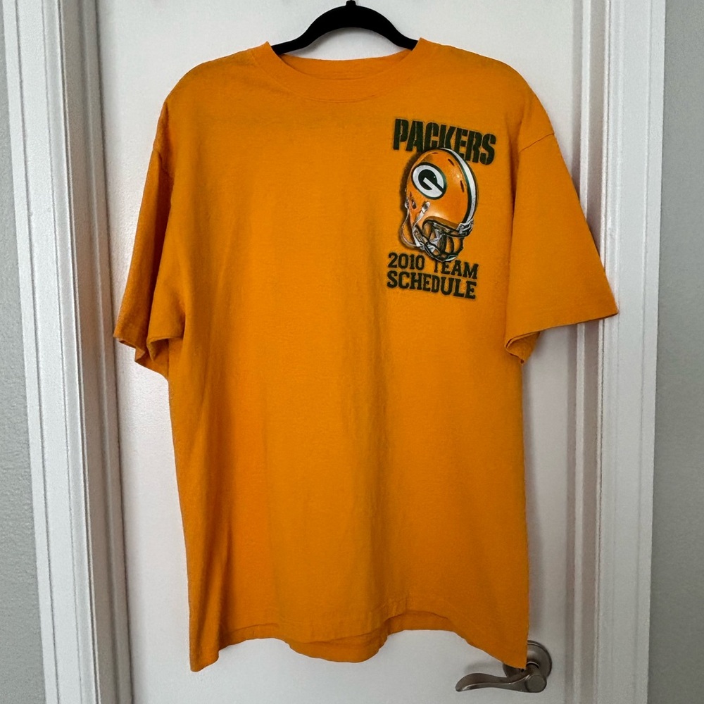 Reebok NFL • Packers 2010 Team Schedule T-Shirt - Men’s Size L- Collector’s Item